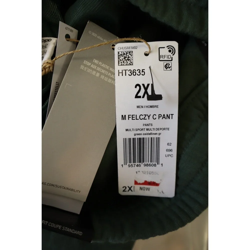 Adidas Mens Fleece Tapered Leg Sweatpants Size‎ 2XL